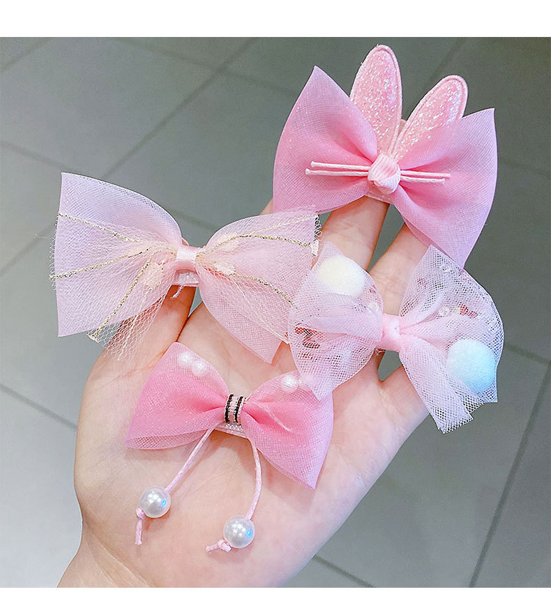 Épingle à cheveux pour enfants, jolie princesse coréenne, nœud, accessoires pour cheveux, frange de bébé, pince à cheveux cassée, pince à cheveux pour filles_voghion.com