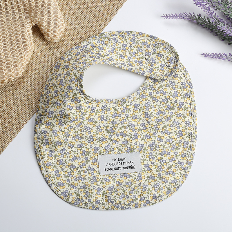 Class A South Korea same style baby saliva towel summer cotton saliva pocket children's bib waterproof cotton baby bib