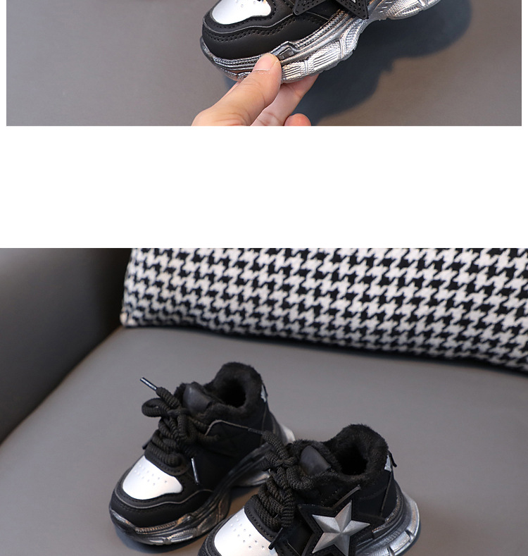 Kinderen katoenen kindermode schoenen 1-6 jaar oud 3 jongens sneaker fleece gevoerd warme meisjes hardloopschoenen peuter kinderschoenen_voghion.com