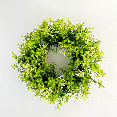 Spot Hot Selling Spring Garnish Boxwood Garnish Home Decoration Boxwood Leaf Door Hanging Amazon Source Factory