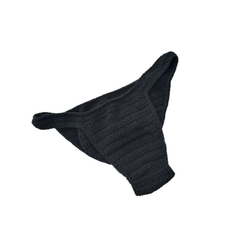 2021 AliExpress Wish Unisex Sexy Ventilated Underwear Handmade Crochet Sunbathing G-string