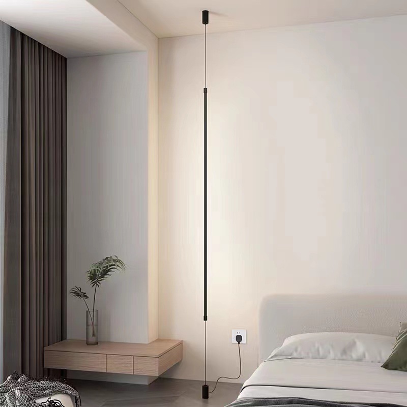 Designer bedside Chandelier Creative simple bedroom bedside chandelier corridor bar corner straight minimalist small chandelier