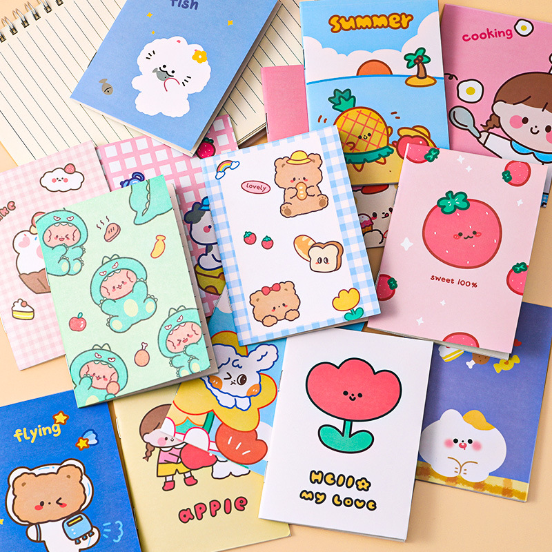 64K notepad student stationery diary cartoon cute small notebook 61 gift notebook gift