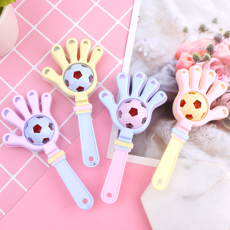 Hand bell baby educational rattle baby soothing grip training toy handheld musical instrument clapping hand palm