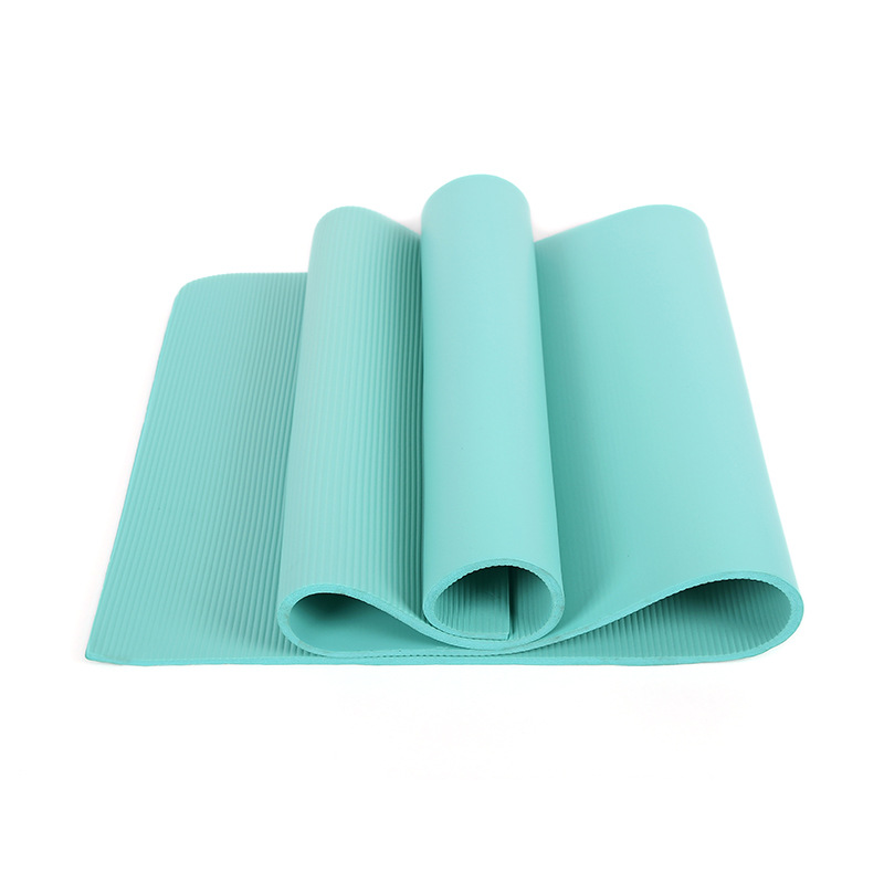 Supply 15mm High Density Rubber Yoga Mat Household NBR Shockproof Sports Fitness Thick Wide Yoga Mat