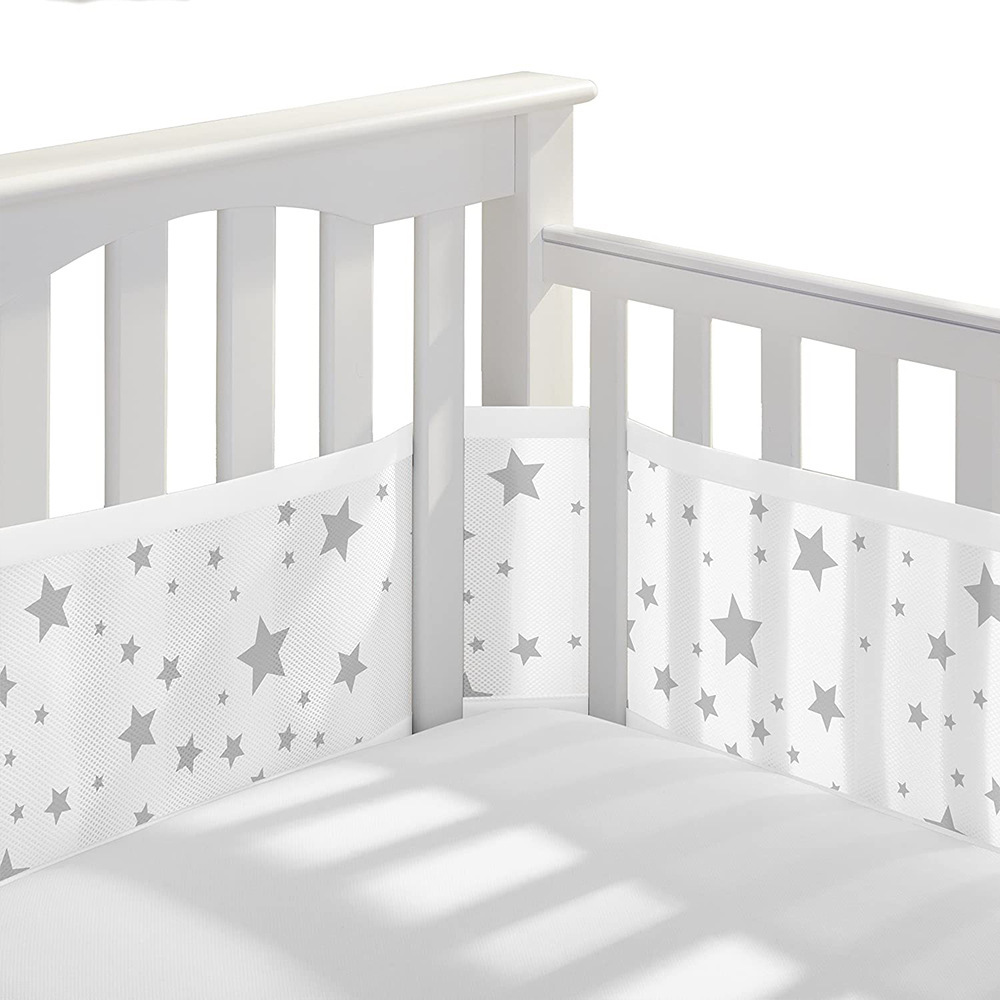 Amazon summer new breathable skin-friendly baby bed circumference sandwich anti-collision bed fence maternal and child bedding