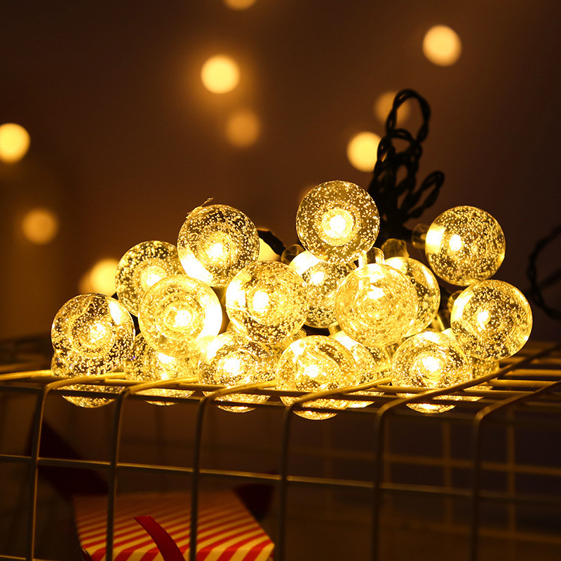 Solar string lights outdoor string lights garden lights wholesale remote control waterproof lawn lights decorative lights led lights