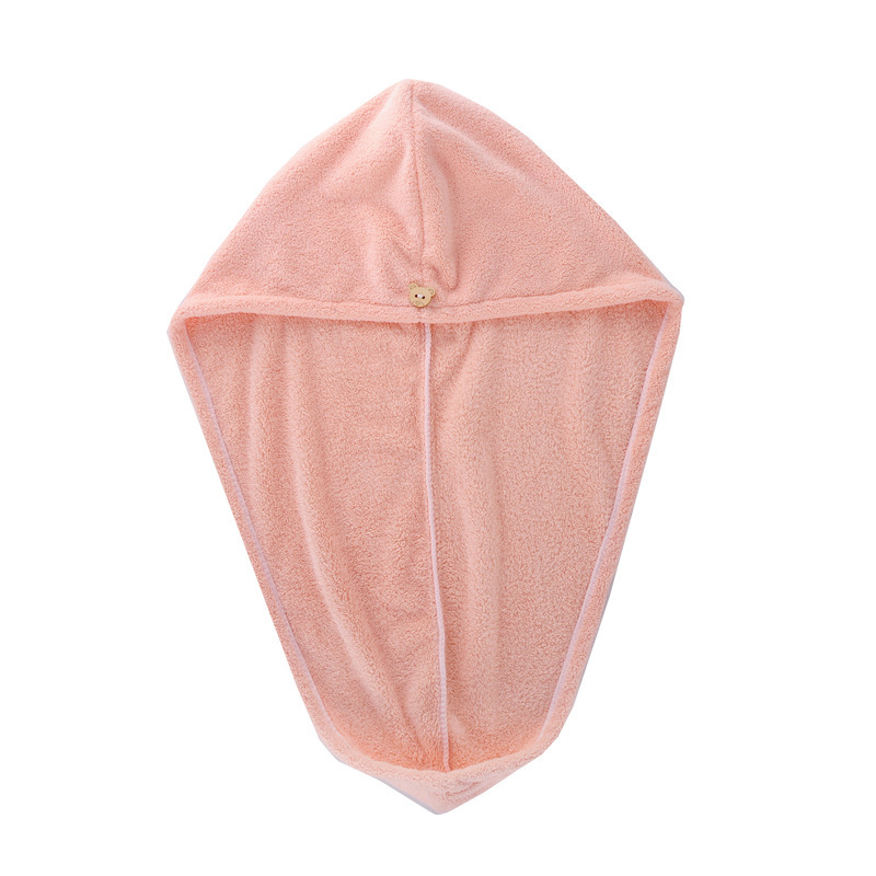 Household Double-layer Thickened Hair Drying Cap Bathroom Strong Water Absorbing Wipe Long Hair Quick-drying Towel for Adults, Students and Children