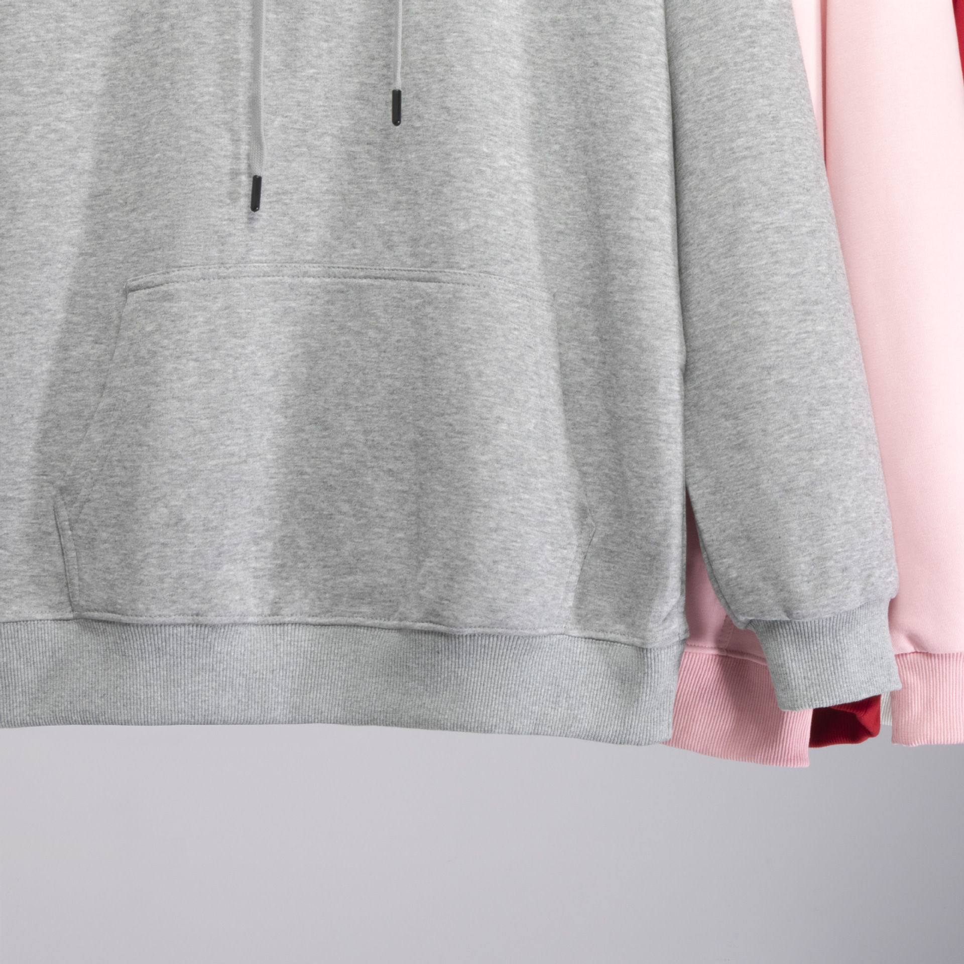 Autumn New 320g fashion brand loose sports casual men's and women's same drop-shoulder hooded mixed cotton double-sided long-sleeved sweater