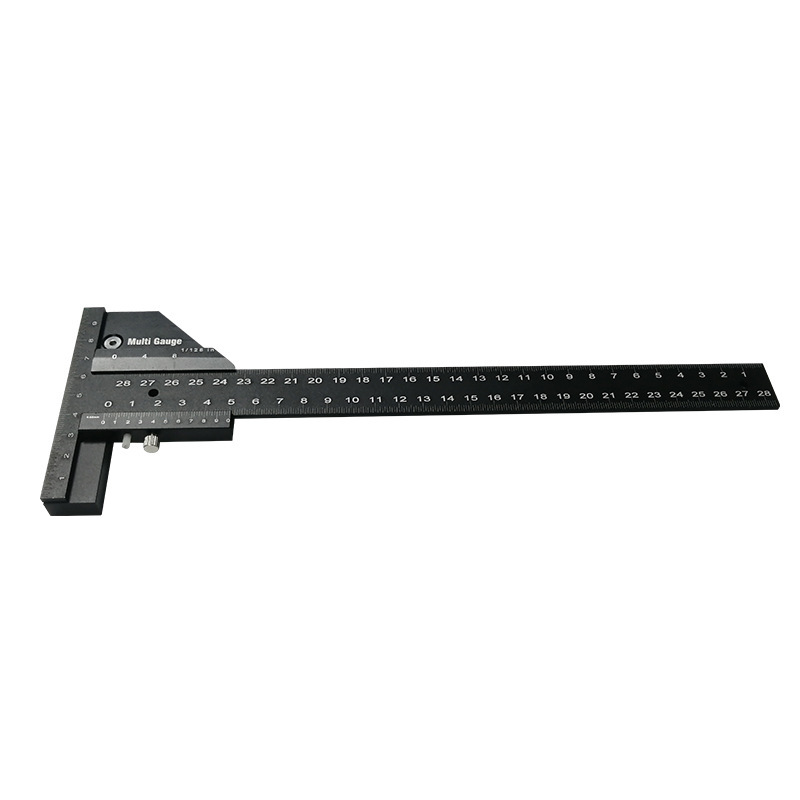 Woodworking scribe ruler T-shaped ruler woodworking scribe multi-function measuring ruler caliper
