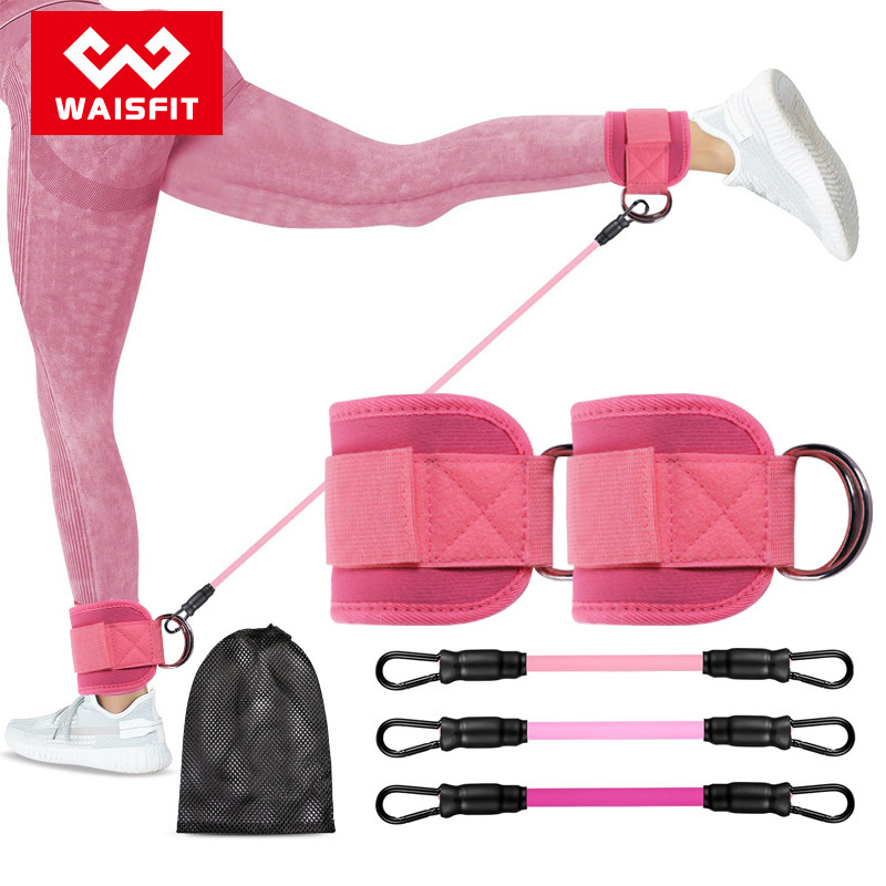 Fitness ankle buckle hip with gantry hip resistance elastic trainer foot ring hip leg tension rope