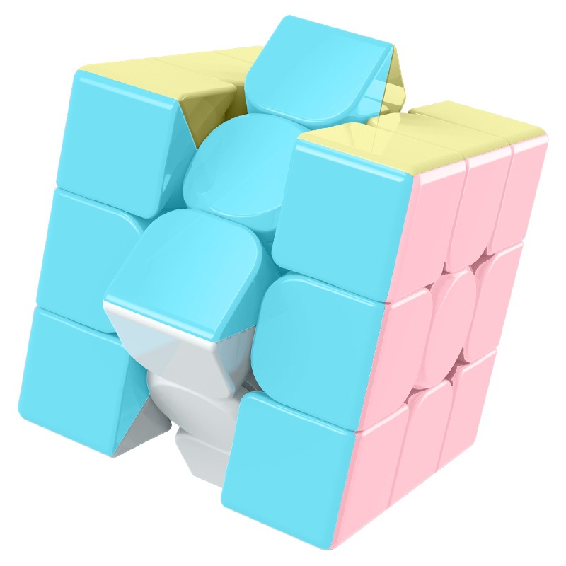 Macaron third-level Rubik's Cube game special solid color smooth Rubik's Cube beginner Rubik's Cube variety children's Rubik's cube toy