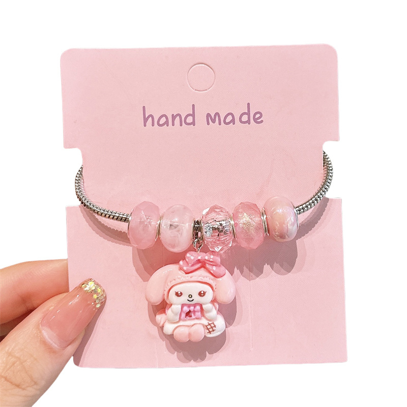 Kulomi Children's Bracelet Girls' Crystal Pendant Cartoon Little Girl's Fine Bracelet Jewelry Girls' Necklace Bracelet