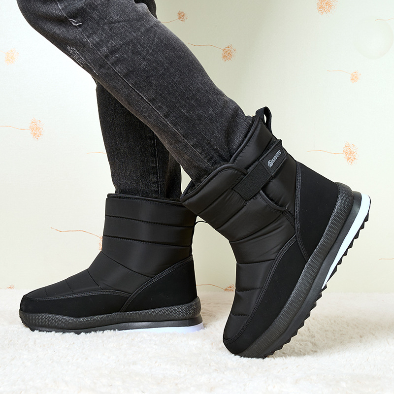 In stock new foreign trade snow boots fleece-lined warm high-top cotton-padded shoes thickened casual men's and women's boots cross-border cotton-padded shoes wholesale