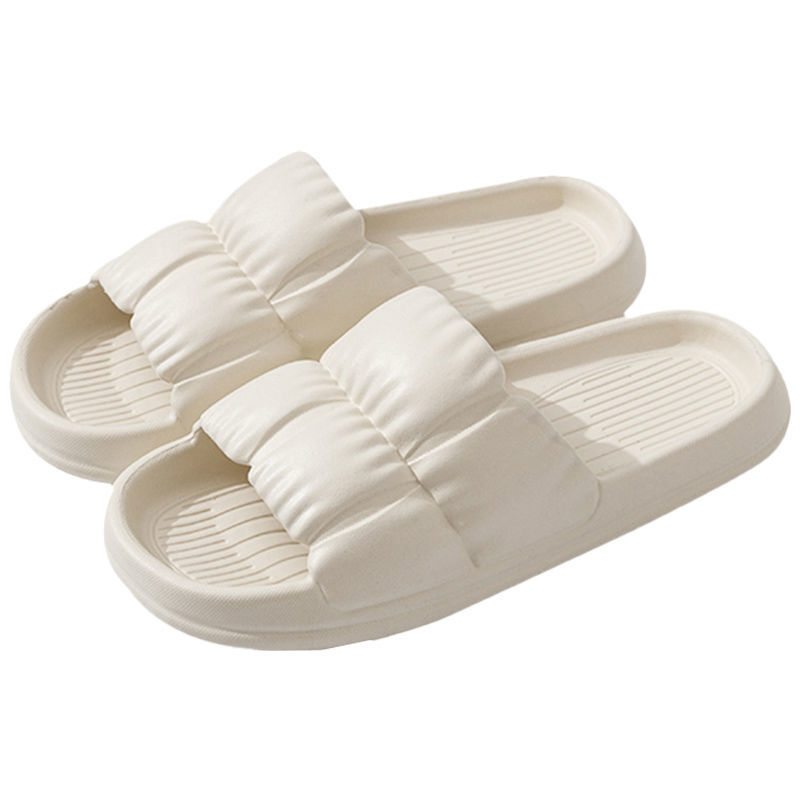 Slip-on slippers for women Summer home non-slip bathroom Bath couple thick bottom home home men's sandals summer outdoor wear