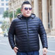 Young and middle-aged plus size down cotton-padded jacket men's winter cotton-padded clothes men's business printed logo sample 300kg men's clothing