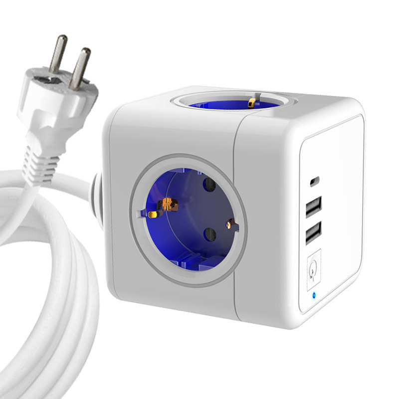 ヨーロッパのusbルービックキューブのコンセントの変換器のヨーロッパの標準はヨーロッパ式の知能の徳標の多機能の無線の卸売りを挿し込みます。|undefined