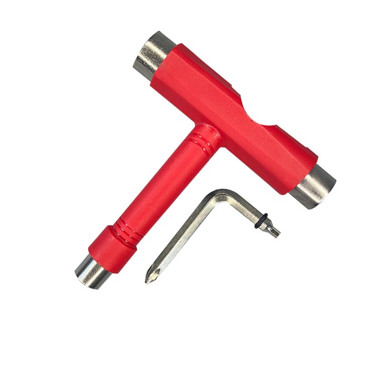 Children's skateboard tool wrench T-shaped multifunctional electric pulley land surfboard bracket finger repair accessories