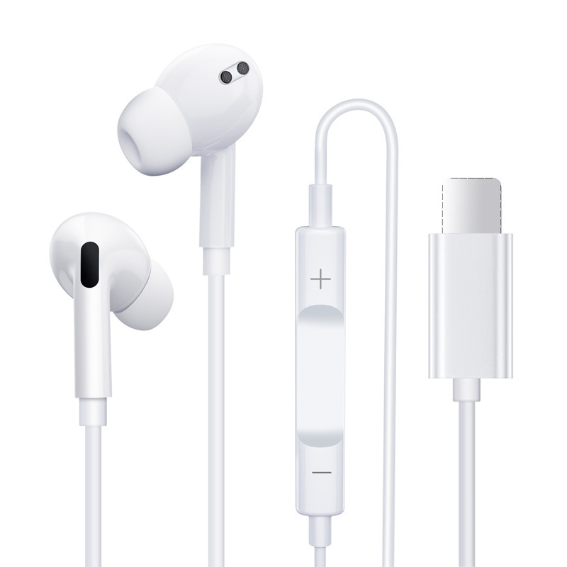 Suitable for Apple Wired Headset iphong Pop-up Window Bluetooth Huawei Type-c Digital Wire Control In-Ear Headset