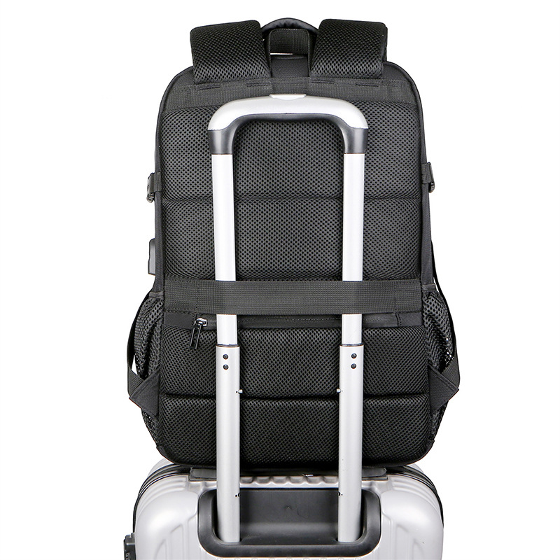 Cross-border Business Backpack 17 Inch Large Capacity Multifunctional Waterproof Computer Backpack Men's Student School Bag Travel Bag