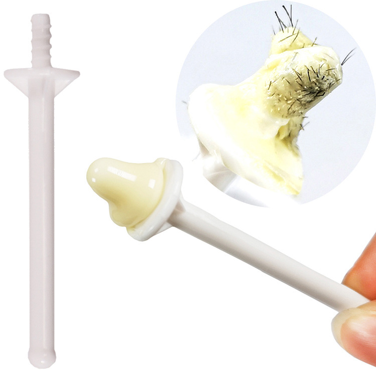 Cross-border beauty accessories tools 10 pieces a pack of nose hair cleaning stick PP beeswax stick wax stick