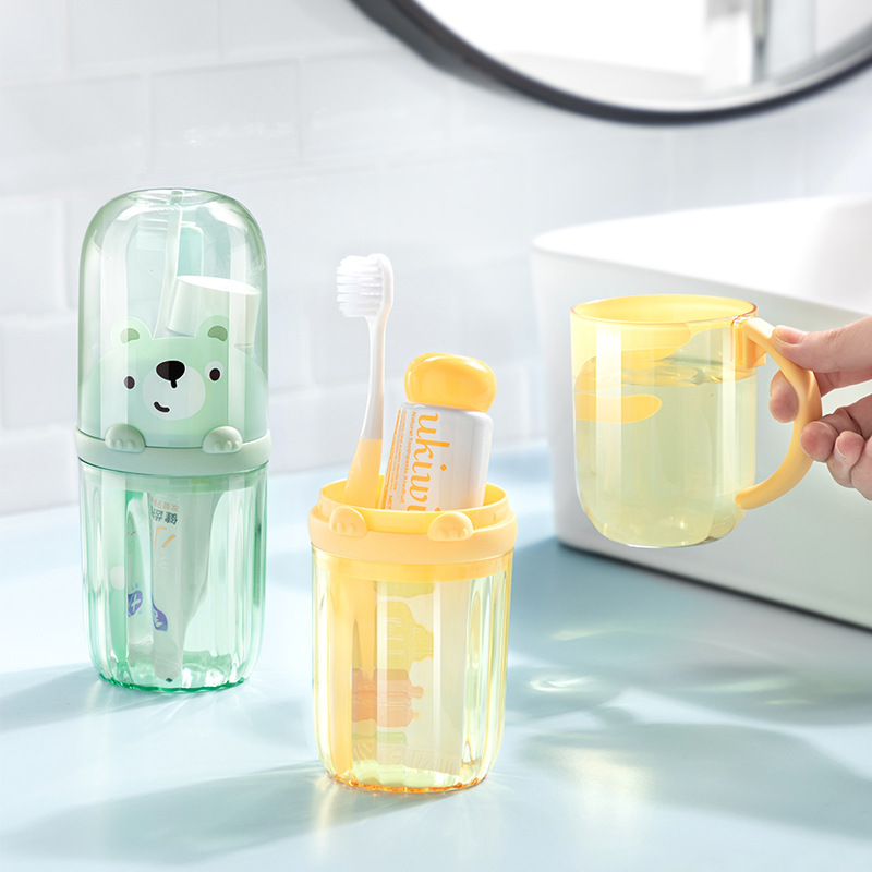 Travel Mouth Cup Wash Set Toothbrush Toothpaste Storage Box Portable Couple Travel Student Toothbrush Cup