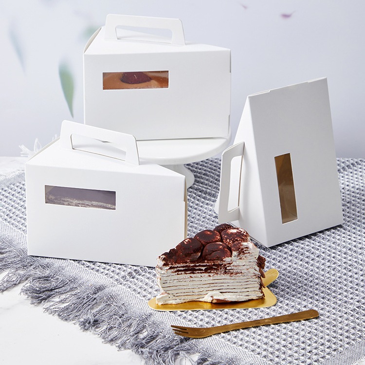 Mousse Triangle Slices West Point Cake Cuts Carton Afternoon Tea Dessert Packing Box Sandwich Packing Box
