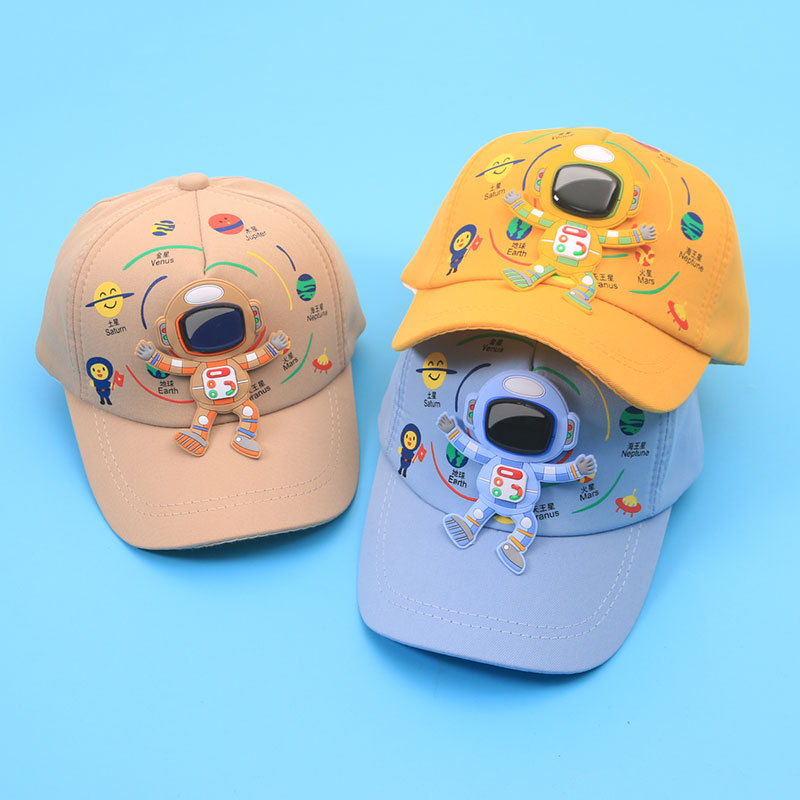 Children's Hat Spring and Autumn Boys' Baby Cap Cartoon Astronaut Children's Sunshade Baseball Cap Tide 2269-16