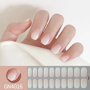 Ou Nai 20 refers to baking-free gel nail stickers Little Red Riding Book with a small fresh gradient nail stickers a generation of hair