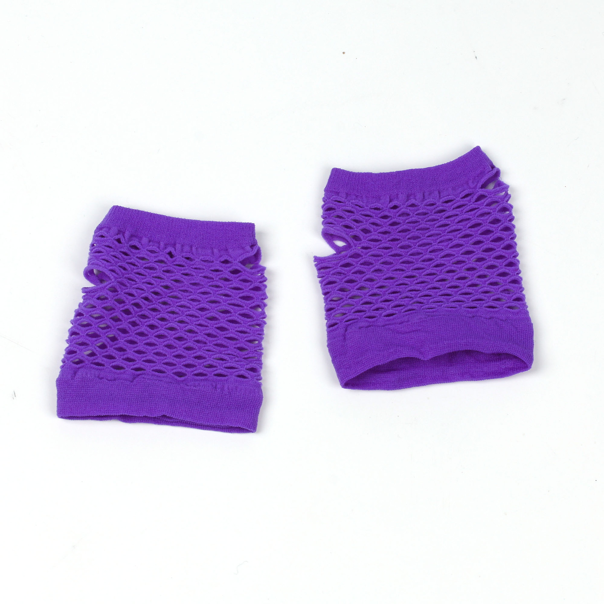 Cross-border short fishing net gloves nightclub multi-color sexy stretch gloves punk gloves European and American hollow mesh gloves_voghion.com