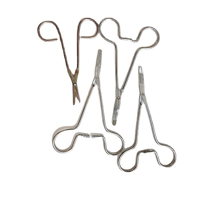 Pet plucking clip pointed mouth metal plucking pliers cat ear care clip dog plucking pliers wholesale