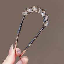2024 new rhinestone colored glaze flower gun black hairpin high sense back of the head half tie grip clip exquisite shark hair accessories_voghion.com