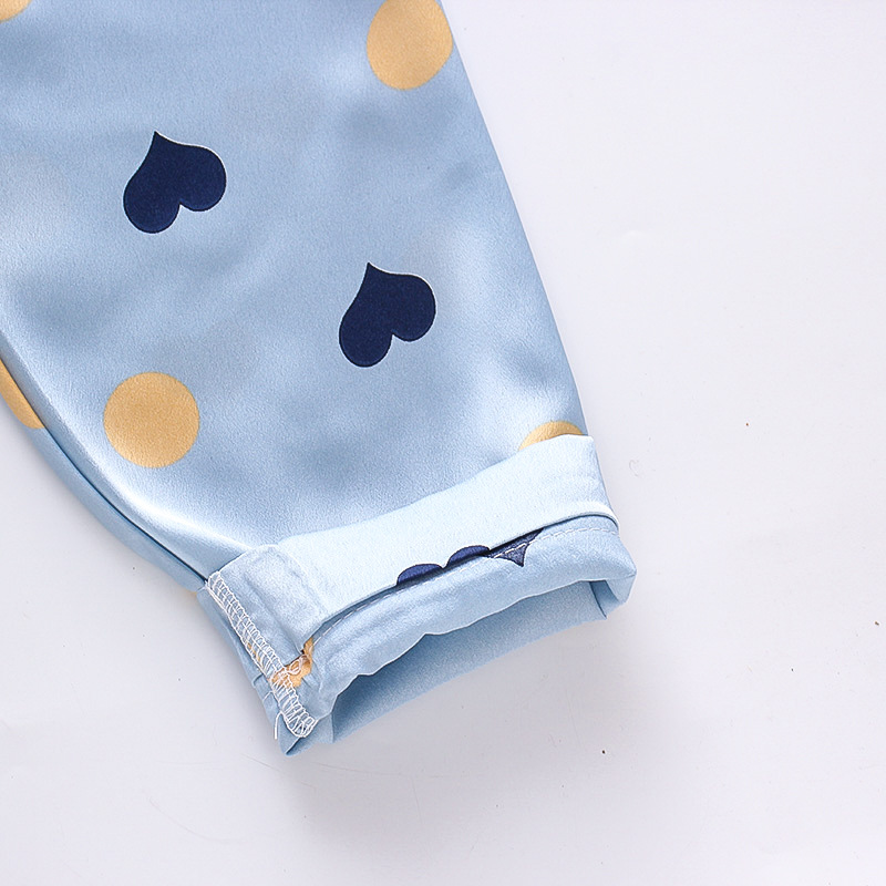 CA126 a generation of new year children's home clothes long sleeve casual fashion baby love pajamas two