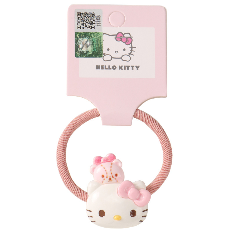 Sanrio three-dimensional hair ring coolomi Yugui dog soft cute cartoon headband Princess cute baby rubber band