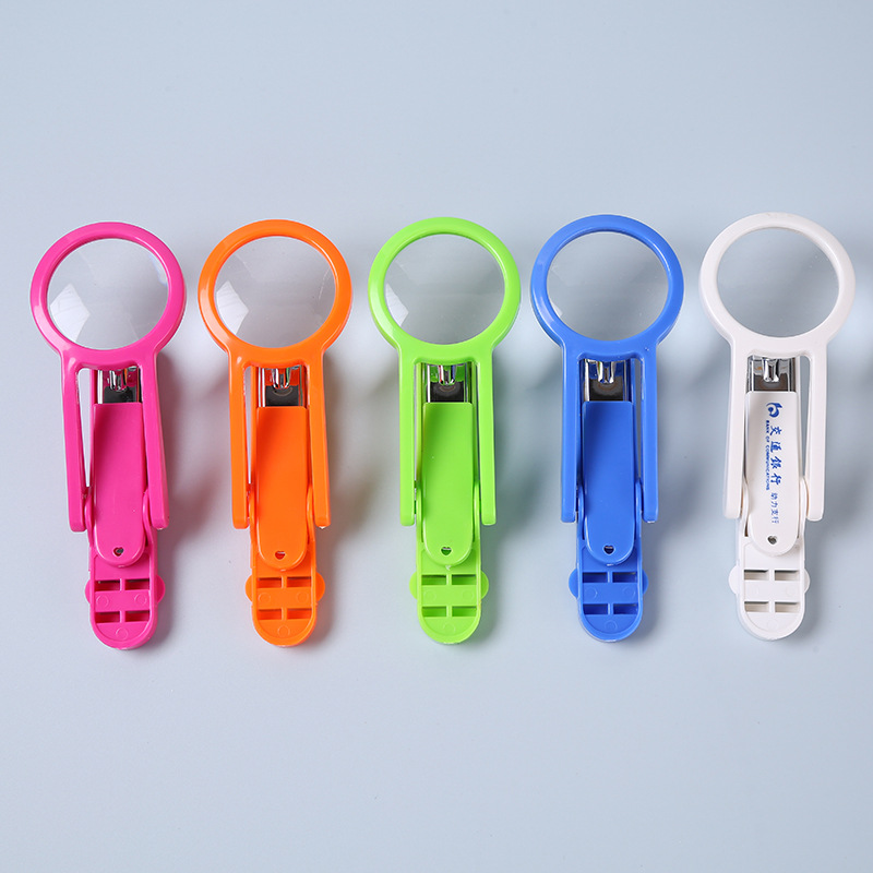 Multi-functional magnifying glass nail clippers rotatable magnifying glass nail clippers for the elderly with magnifying glass nail clippers printing