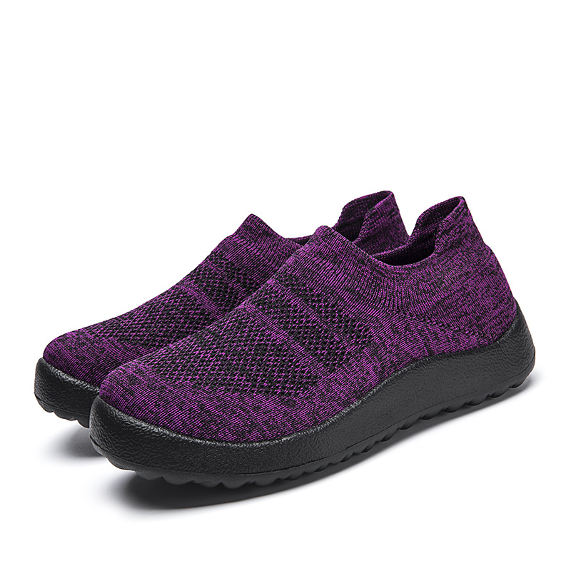 Men's and women's shoes breathable new lightweight soft-soled mesh sports casual shoes running fly woven travel shoes for men and women 35-46
