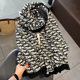 2022 New Letter Fashion Western Style Silk Scarf Women's Multifunctional Scarf Sunscreen Shawl Outer Wear Autumn and Winter Cotton Linen Scarf