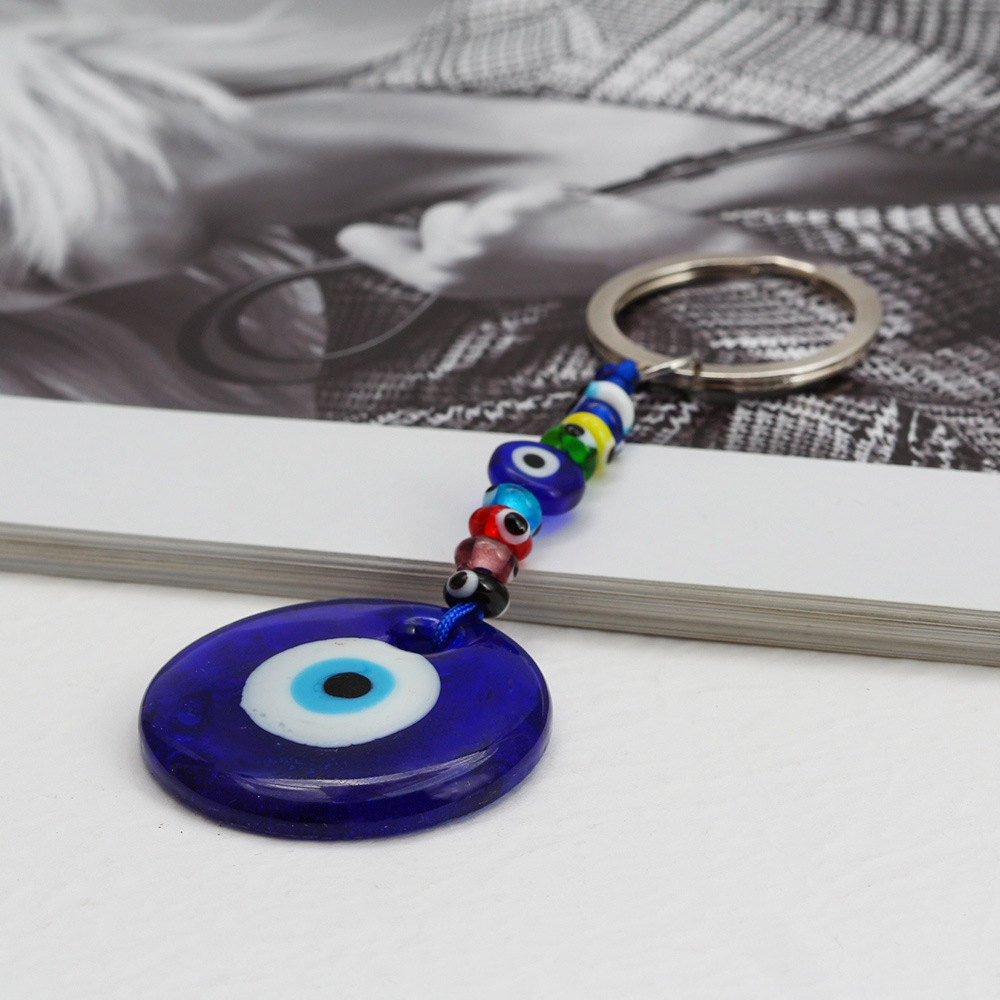Devil's Eye New European and American Cross-border Turkey Devil's Eye Blue Eye Keychain Pendant Ornaments
