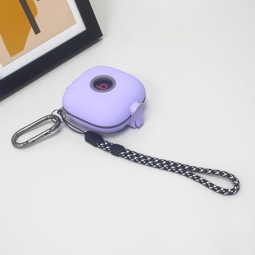 Suitable for Apple Magic Sound Beats Fit Pro Headset Protective Cover Switch Buckle Lanyard Hard Shell Drop-resistant Cover