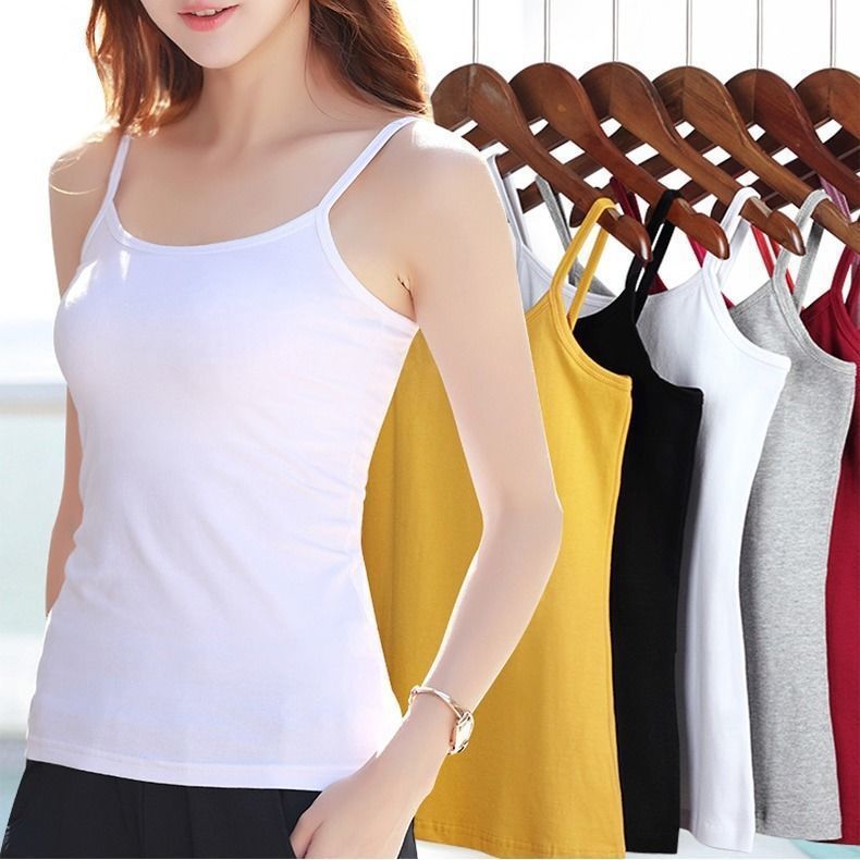 Spot wholesale multi-color small camisole women's slim fit slim Joker summer women's student jacket base shirt