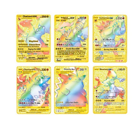 Large number of in stock fast delivery Baokemeng metal card Pokemon Pet Pokemon English