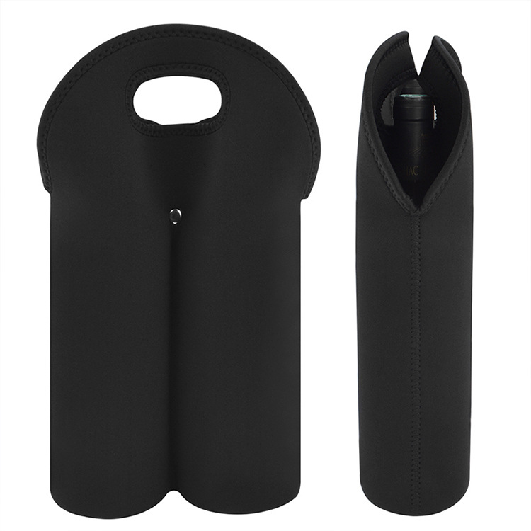 Red Wine Bottle Cover Diving Material Amazon Portable 750ml Portable Insulation Double Champagne Bottle Protective Cover in Stock