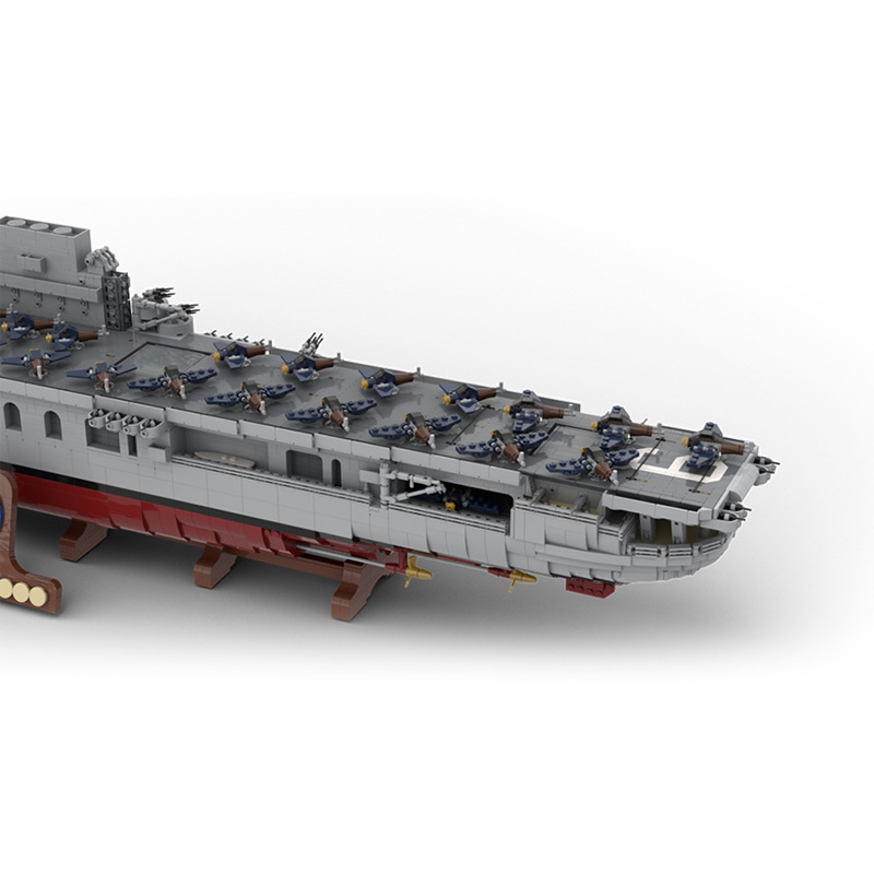 大戦艦空母MOC-15594企業号航空母艦CV-6男子玩具積み木|undefined