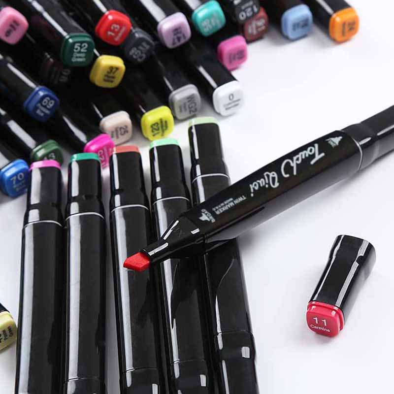 Double-head marker pen stationery set student animation children's painting brush pen hand-painted design color pen manufacturers wholesale