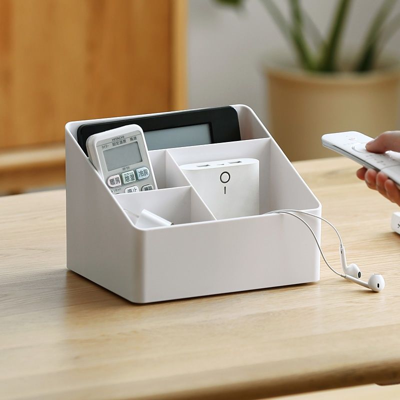 Lazy Corner Dormitory Living Room Multifunctional Plastic Office Desktop Storage Box Cosmetic Storage Box