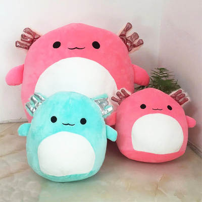 Cross-border New Salamander Doll Hexagon Dinosaur Cow Pillow Shark Doll Plush Toy Wholesale