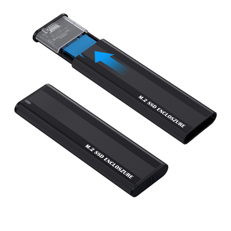 Cross-border M.2 tool-free installation mobile hard disk box PCI dual protocol Type-C M.2NVME solid state hard disk box