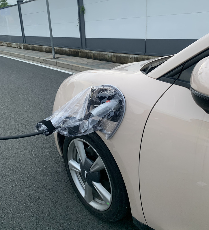 ユニバーサル防雨充電ガンカバー車両充電ポートレインクロスシールドアース線カバーエネルギー車両アクセサリー|undefined