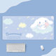 Yugui Dog Mouse Pad Oversized Cute Cartoon Girl's Office Desk Pad Girls Heart Computer Keyboard ins Style