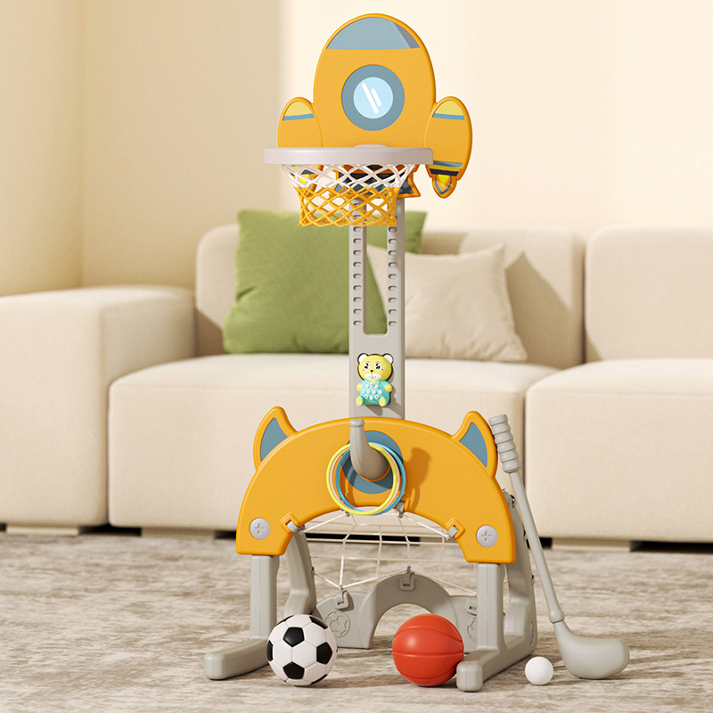 Children's Basketball Stand Liftable Indoor Baby 1-2-3-6 Years Old Boys Toy Football Home Shooting Frame